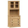 vidaXL Highboard "VIGO" 80x40x176 cm Solid Wood Pine
