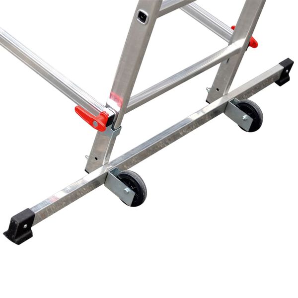 Hailo Scaffold and Ladder 1-2-3 500 Combi 324 cm Aluminium 9459-501