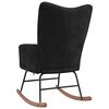 vidaXL Rocking Chair Black 78 x 61 x 98 cm Velvet
