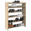 vidaXL Shoe Rack Sonoma Oak 80x25x100 cm Engineered Wood