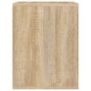 vidaXL Wall-mounted Bedside Cabinet Sonoma Oak 50x36x47 cm