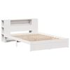 vidaXL Bookcase Bed without Mattress White 140x190cm Solid Wood Pine
