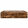 vidaXL Bed Frame without Mattress Smoked Oak 200x200 cm