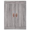 vidaXL Highboard Grey Sonoma 69.5x34x180 cm Engineered Wood