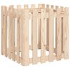 vidaXL Garden Planter with Fence Design 60x60x60 cm Solid Wood Pine