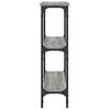 vidaXL Console Table Grey Sonoma 75x22.5x75 cm Engineered Wood