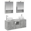 vidaXL Bathroom Cabinet Set 5 pcs Concrete Grey Engineered Wood