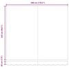 vidaXL Awning Replacement Fabric Black 280 x 245 cm Polyester