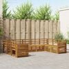 vidaXL Sofa Sets 9 pcs Natural Solid Acacia Wood
