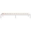 vidaXL Extra Long Bed Frame without Mattress White 80x210 cm Solid Wood Pine