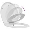 vidaXL Toilet Seat White 44.5 x 37.3 x 4.3 cm Duroplast