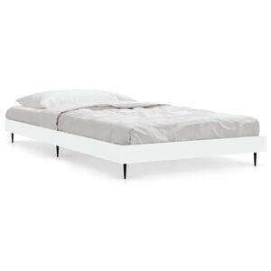 vidaXL Bed Frame without Mattress White 90x200 cm Engineered Wood