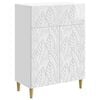 vidaXL Sideboard High Gloss White 66 x 34.5 x 90 cm Engineered Wood