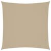 vidaXL Sunshade Sail Oxford Fabric Square 6x6 m Beige