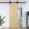 vidaXL Door NARVIK Natural 80 x 210 cm Solid Pine Wood