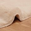 vidaXL Faux Rabbit Fur Rug Olite Taupe &Oslash; 100 cm Polyester