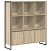 vidaXL Book Cabinet 99.5 x 30 x 108 cm Engineered Wood Sonoma