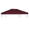 vidaXL Gazebo Top Cover 310 g/m² 3x4 m Bordeaux