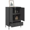 vidaXL Highboard Black 68x39x101.5 cm Steel