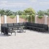 vidaXL Garden Sofa Set Anthracite Steel