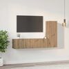 vidaXL TV Cabinet Set Wall-mounted 3 pcs Artisan Oak Engineered Wood