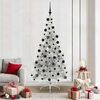 vidaXL Artificial Pre-lit Christmas Tree Silver 210 cm PET