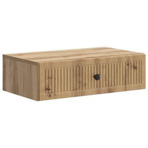 vidaXL Wall-Mounted Side Table Artisan Oak 59 x 34.5 x 17 cm