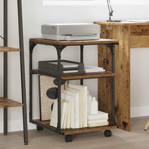 vidaXL Printer Stand Old Wood 43 x 48 x 64 cm Engineered Wood