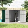 vidaXL Garden Shed Green 195x198x159 cm Galvanised Steel