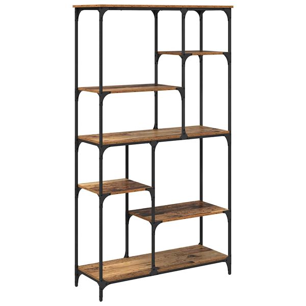 vidaXL Bookshelf Old Wood 99 x 35.5 x 176 cm Engineered Wood