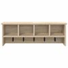 vidaXL Wall-Mounted Coat Rack with Shelf Sonoma oak 75 x 16 x 26 cm