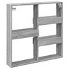 vidaXL Wall Cabinet Grey Sonoma 80x15x80 cm Engineered Wood