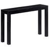 vidaXL Console Table Black 118x30x76 cm Solid Mango Wood
