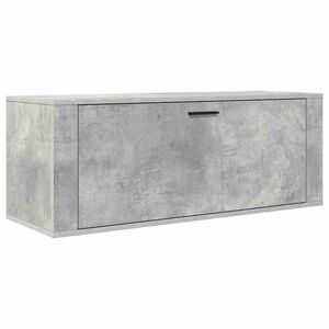 vidaXL Wall Shoe Cabinet Concrete Grey 100x35x38 cm Engineered Wood