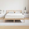 vidaXL Bed Frame Brown 215.5 x 145.5 x 69.5 cm Solid Pine Wood
