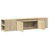 vidaXL TV Wall Cabinet with LED Sonoma Oak 180x31x39.5 cm