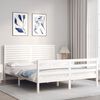 vidaXL Bed Frame without Mattress White 160x200 cm Solid Wood