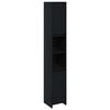 vidaXL Bathroom Cabinet Black Oak 30 x 30 x 183.5 cm Engineered Wood