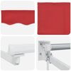 vidaXL Manual Retractable Awning with LEDs Red 3.5 x 2 m