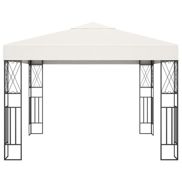 vidaXL Gazebo 3x3 m Cream Fabric