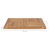 vidaXL Table Top Solid Teak Wood 60x60x2.5 cm