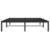 vidaXL Metal Bed Frame without Mattress Black 140x200cm