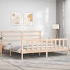 vidaXL Bed Frame without Mattress 200x200 cm Solid Wood Pine