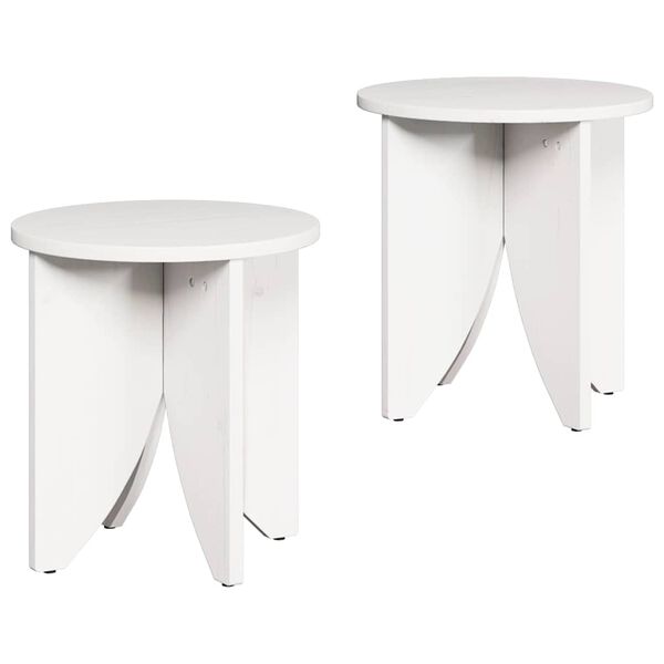 vidaXL Coffee Table 2 pcs White