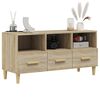 vidaXL TV Cabinet Sonoma Oak 102x36x50 cm Engineered Wood
