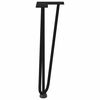 vidaXL Hairpin Legs for Coffee Table 4 pcs Black 42 cm Solid Steel