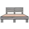 vidaXL Bed Frame without Mattress Grey Sonoma 140x200 cm