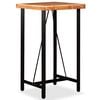 vidaXL Bar Table | Multicolour | Solid acacia wood, steel | 60x60x107 cm