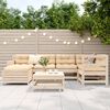 vidaXL 7 Piece Garden Sofa Set Solid Wood Pine