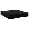 vidaXL Floating Wall Shelves 4 pcs High Gloss Black 23x23.5x3.8 cm MDF
